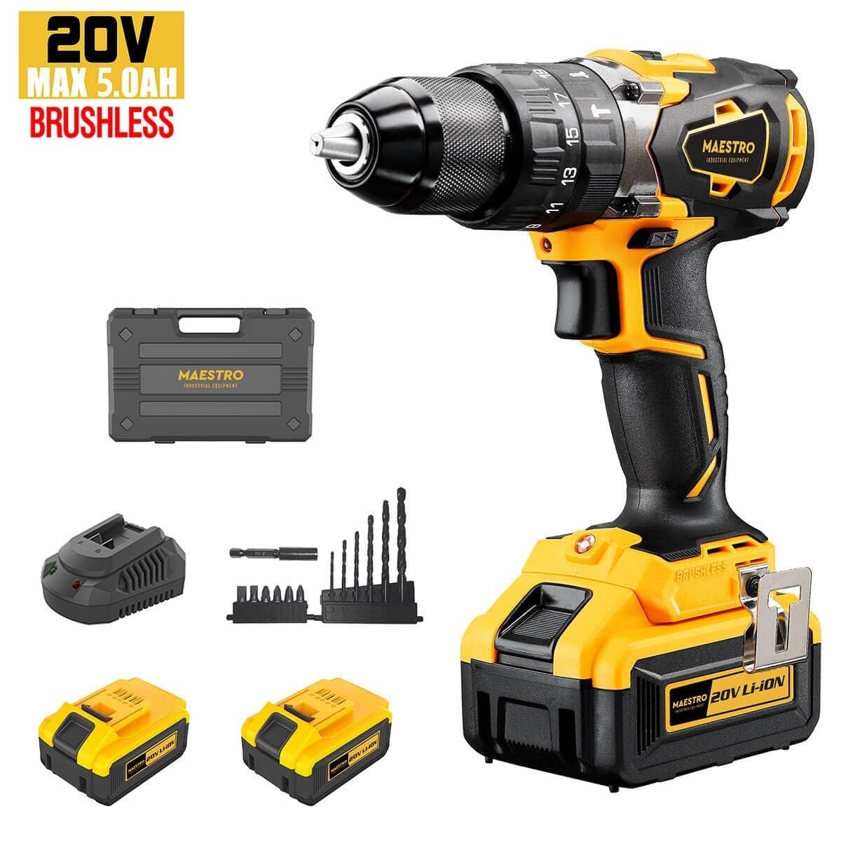 Maestro MCD-20BL BRUSHLESS ΚΡΟΥΣΤΙΚΟ ΔΡΑΠΑΝΟΚΑΤΣΑΒΙΔΟ (ΛΙΘΙΟΥ 20V - 2X5 Ah) Maestro MCD-20BL BRUSHLESS ΚΡΟΥΣΤΙΚΟ ΔΡΑΠΑΝΟΚΑΤΣΑΒΙΔΟ (ΛΙΘΙΟΥ 20V - 2X5 Ah)