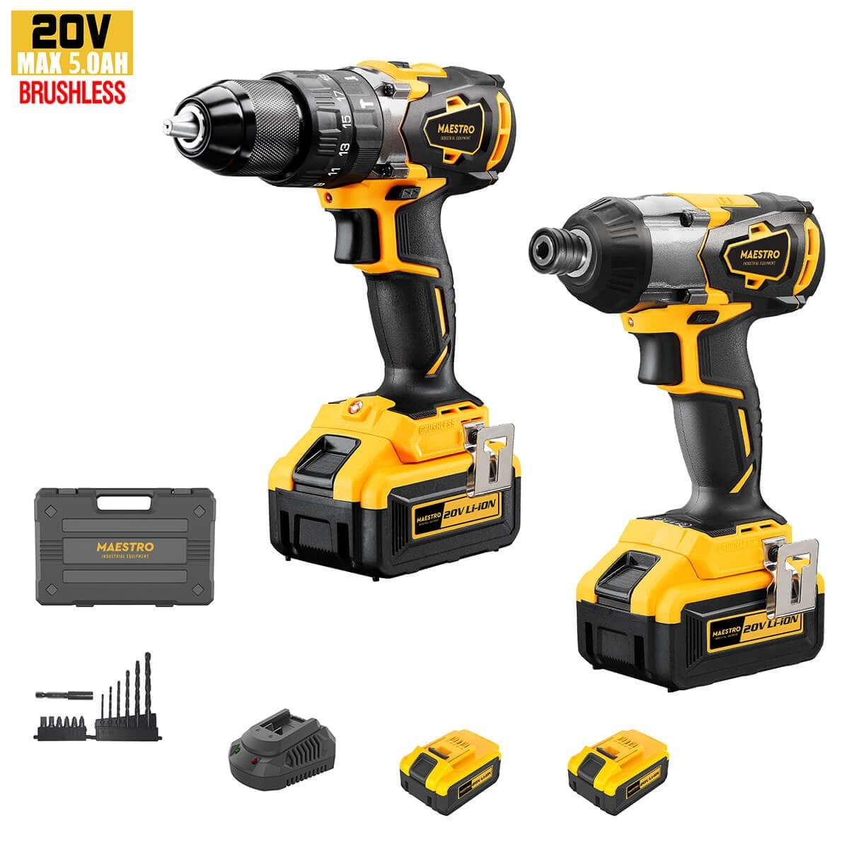 Maestro MCK-20BL KIT BRUSHLESS ΚΡΟΥΣΤΙΚΟ ΔΡΑΠΑΝΟΚΑΤΣΑΒΙΔΟ - ΠΑΛΜΙΚΟ ΚΑΤΣΑΒΙΔΙ (ΛΙΘΙΟΥ 20V - 2X5 Ah) Maestro MCK-20BL KIT BRUSHLESS ΚΡΟΥΣΤΙΚΟ ΔΡΑΠΑΝΟΚΑΤΣΑΒΙΔΟ - ΠΑΛΜΙΚΟ ΚΑΤΣΑΒΙΔΙ (ΛΙΘΙΟΥ 20V - 2X5 Ah)