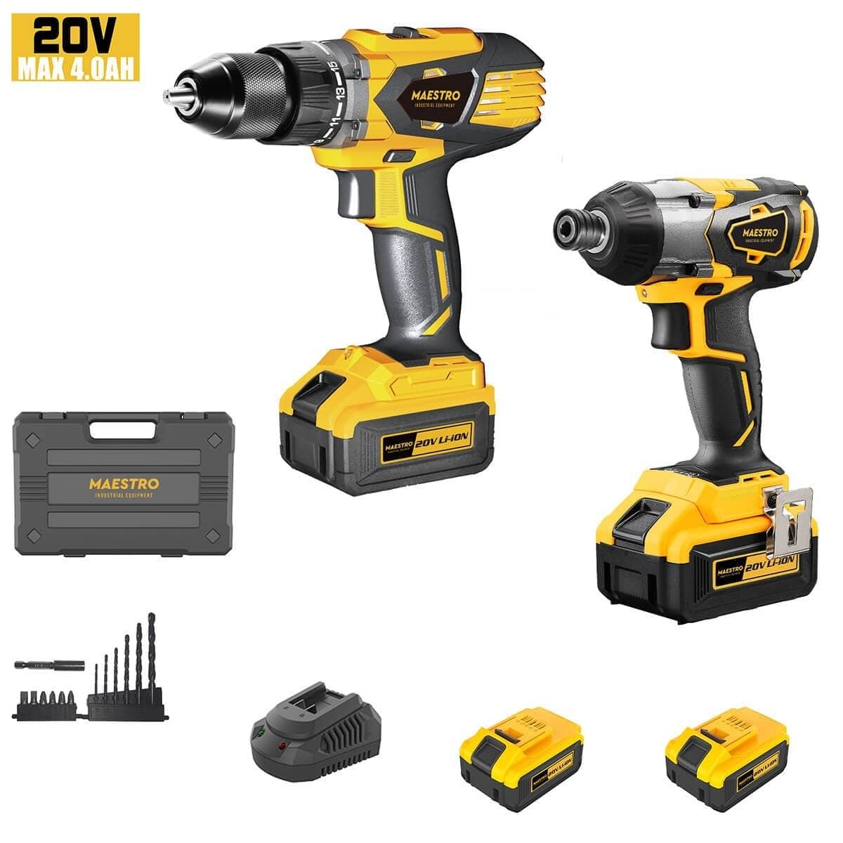 Maestro MCK-20V KIT ΚΡΟΥΣΤΙΚΟ ΔΡΑΠΑΝΟΚΑΤΣΑΒΙΔΟ - ΠΑΛΜΙΚΟ ΚΑΤΣΑΒΙΔΙ (ΛΙΘΙΟΥ 20V - 2X4 Ah) Maestro MCK-20V KIT ΚΡΟΥΣΤΙΚΟ ΔΡΑΠΑΝΟΚΑΤΣΑΒΙΔΟ - ΠΑΛΜΙΚΟ ΚΑΤΣΑΒΙΔΙ (ΛΙΘΙΟΥ 20V - 2X4 Ah)