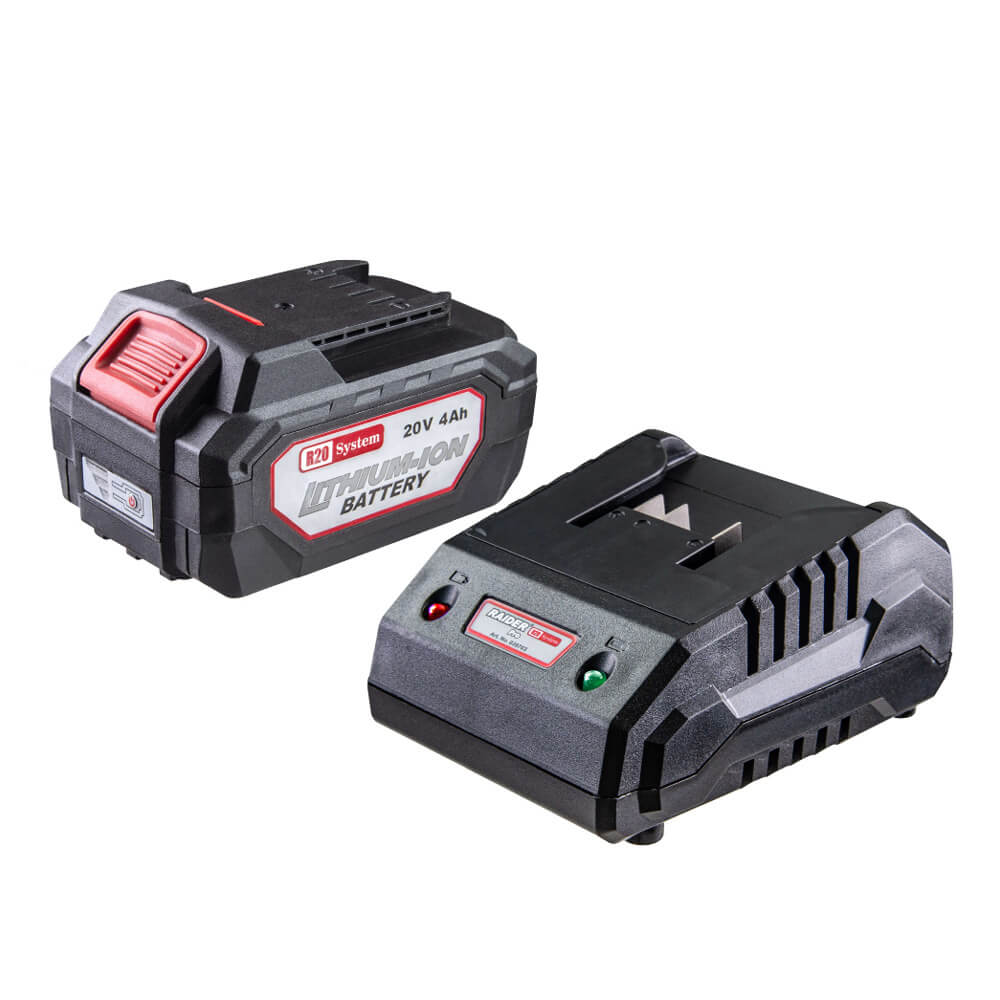 RAIDER R20 Φορτιστής & μπαταρία Li-ion 20V 4Ah/1h RDP-R20 131167 RAIDER R20 Φορτιστής & μπαταρία Li-ion 20V 4Ah/1h RDP-R20 131167