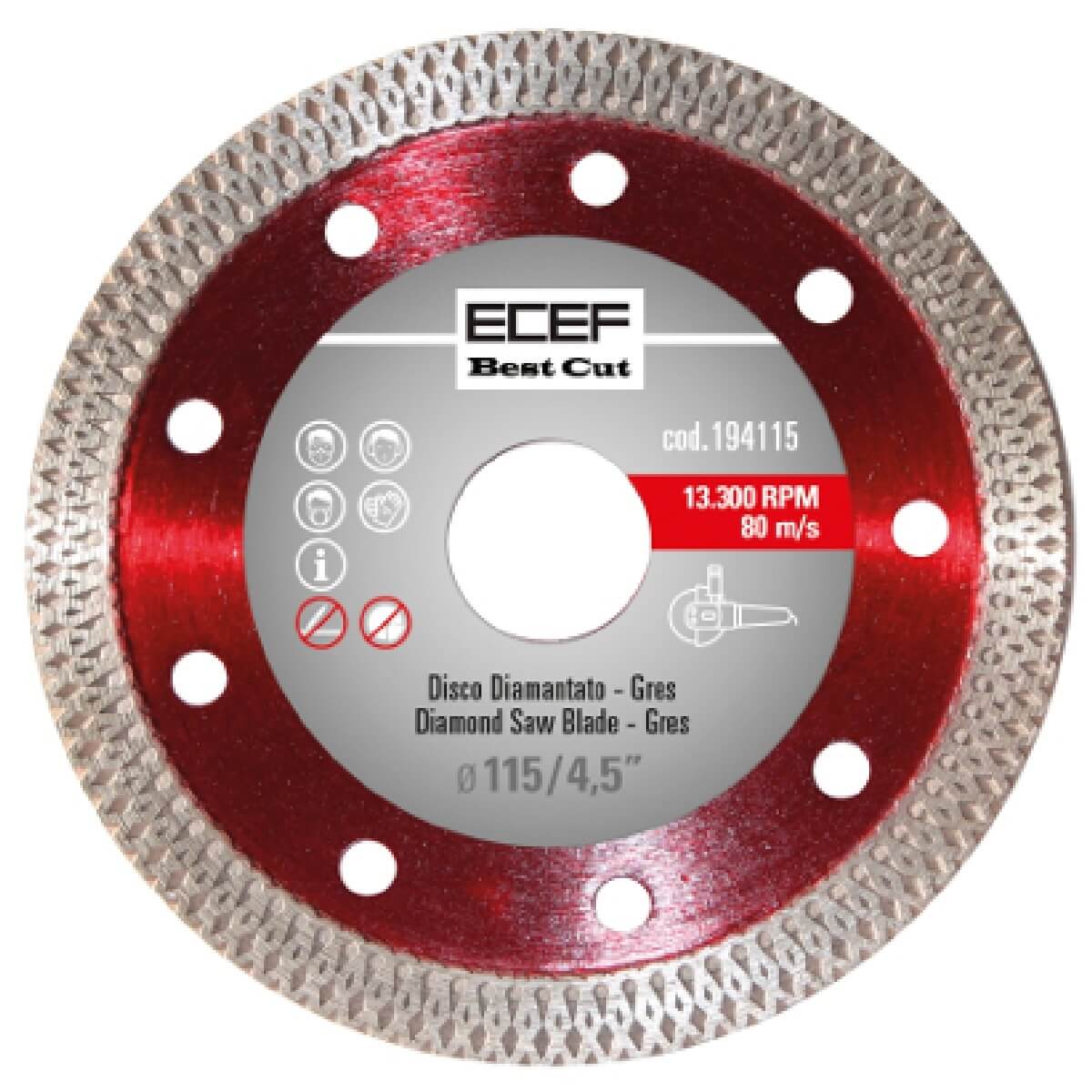 Δίσκος διαμαντέ Turbo Super Thin (Gres) Pro 230mm 194230 Δίσκος διαμαντέ Turbo Super Thin (Gres) Pro 230mm 194230