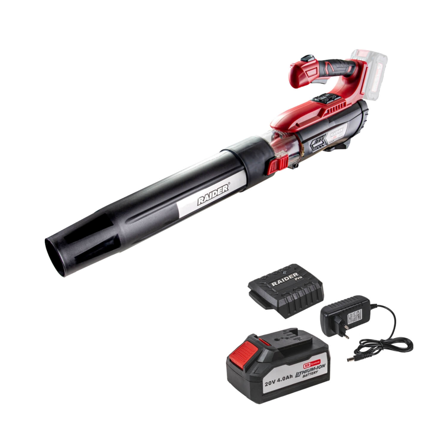 RAIDER R20 combo-02 Φυσητήρας με φορτιστή & μπαταρία 4Ah RAIDER R20 combo-02 Φυσητήρας με φορτιστή & μπαταρία 4Ah