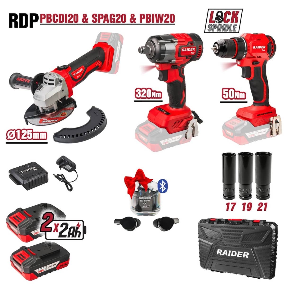 δραπανοκατσάβιδο & μπουλονόκλειδο 2x2Ah RDP-PBCDI20&SPAG20&PBIW20 030255 δραπανοκατσάβιδο & μπουλονόκλειδο 2x2Ah RDP-PBCDI20&SPAG20&PBIW20 030255